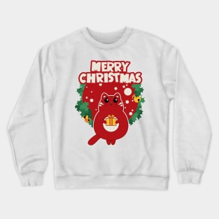 Christmas cat Crewneck Sweatshirt